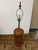 Brown Mid 20th Century Mabro Lamp Company Carved Flower Table Lamp, Large For Sale - Image 8 of 12
