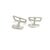 1990s Pair of Mikimoto Estate Akoya Pearl Cufflinks Sterling Silver 6 mm For Sale - Image 4 of 5