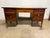 Mid Century Modern Walnut Freestanding Style Desk by Stanley furniture It features 3 drawers on each side, as well as a...