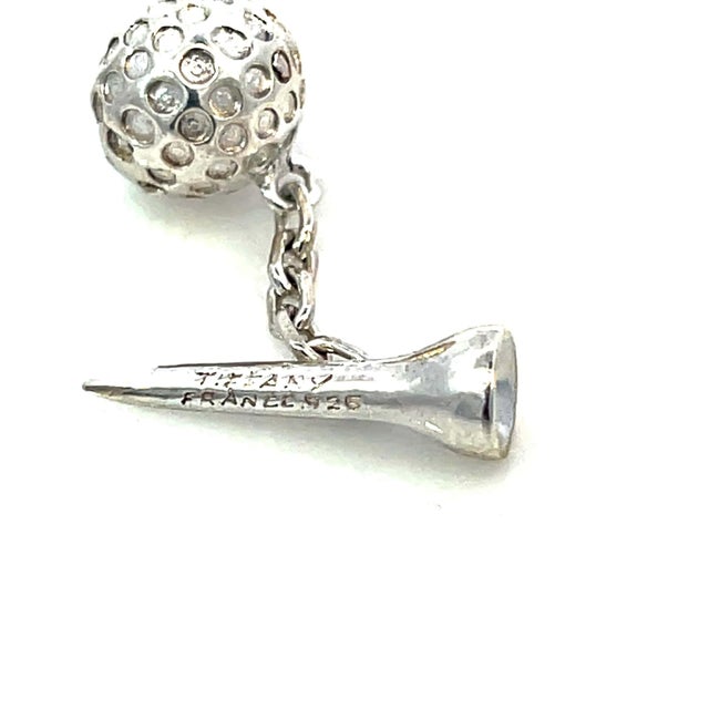 Authentic Tiffany & Co Estate rare Golf Ball Cufflinks Sterling Silver 15.39 Grams TIF777 These Tiffany & Co. Golf club...