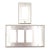Modern Brushed Nickel Rectangle Switch Plate Cover Set For Sale