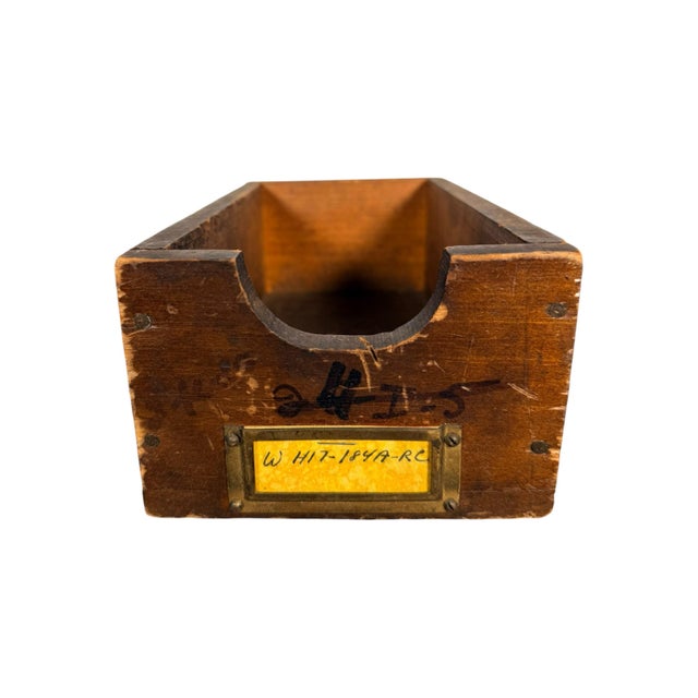 Vintage Wooden Machinist Drawer For Sale - Image 10 of 12
