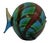 Italian Murano Hand-blown Art Glass Fish Sculpture. Sculpture is a solid art glass fish form with a rounded body and...