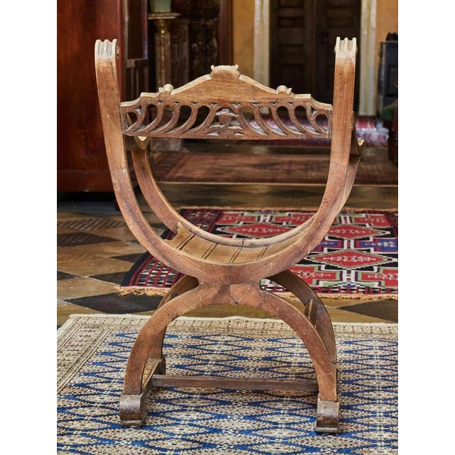 Antique Dagobert Armchair in Walnut For Sale - Image 9 of 10