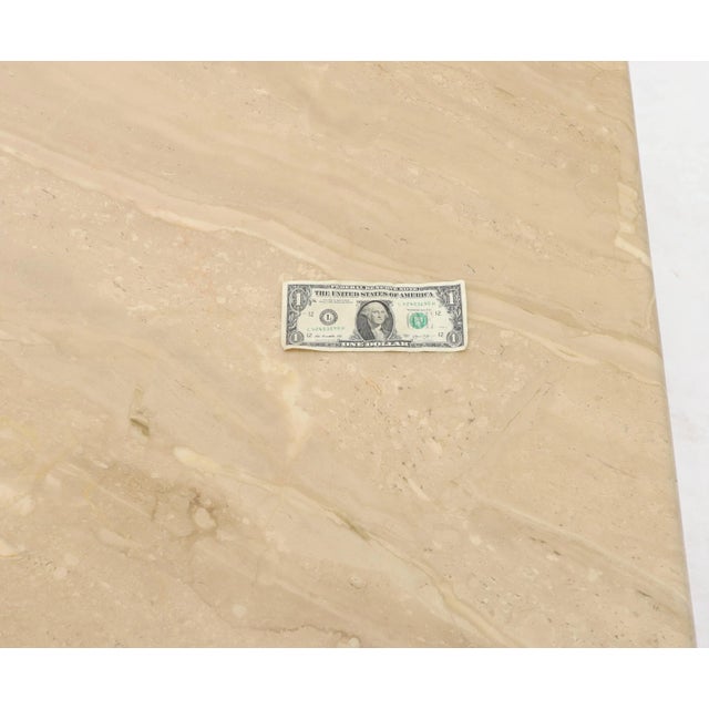 Stone Travertine Marble Square Coffee Table For Sale - Image 7 of 9