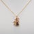 Metal Boulder Opal Pendant With Earth-Mined Diamond Accents in Solid 14k Gold, 8x3mm For Sale - Image 7 of 7