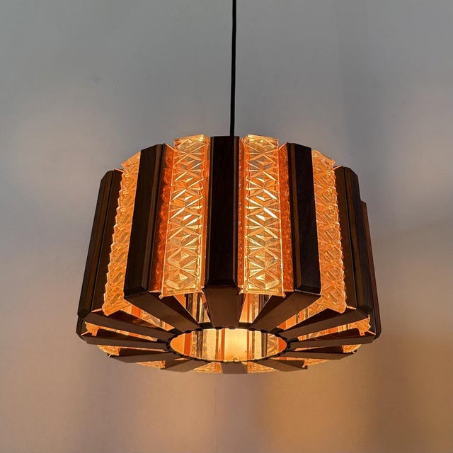 Danish Pendant Lamp by Werner Schou for Coronell Elektro, 1960s For Sale - Image 4 of 18