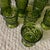 1960s 1960s Mid Century Modern Indiana Glass Whitehall Cubist Avacado Green - Set of 8 For Sale - Image 5 of 5