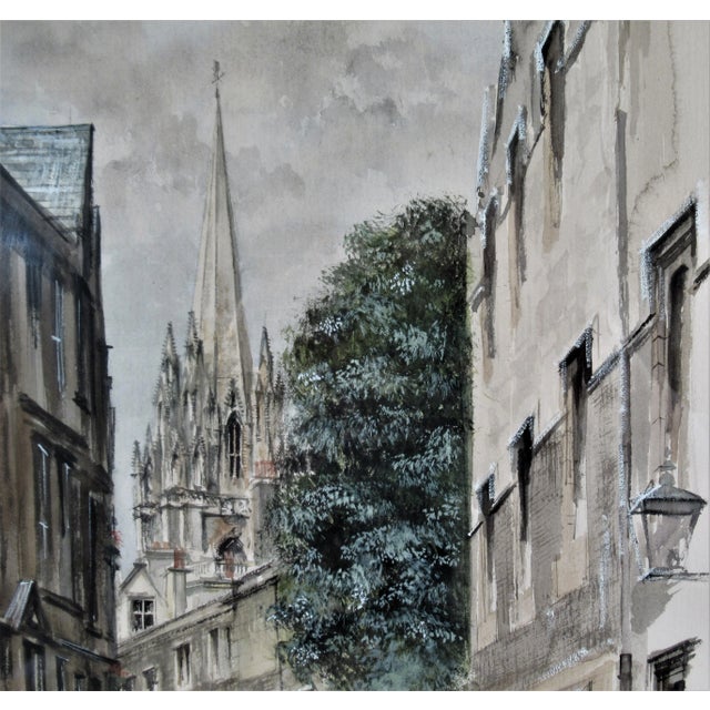 Ken Messer, Street in Oxford, 1972 | Chairish