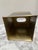 Vintage Hammered Brass Tissue Box Cover With Brazilian Agate Stone For Sale In Sacramento - Image 6 of 9
