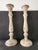 Baroque Antique Country House Shabby Chic Wooden Candleholders for Pillar Candles, France, 1950s For Sale - Image 3 of 18