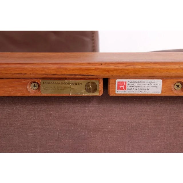 Leather Couch by Larsen Olson & Son., 1960s For Sale - Image 11 of 12