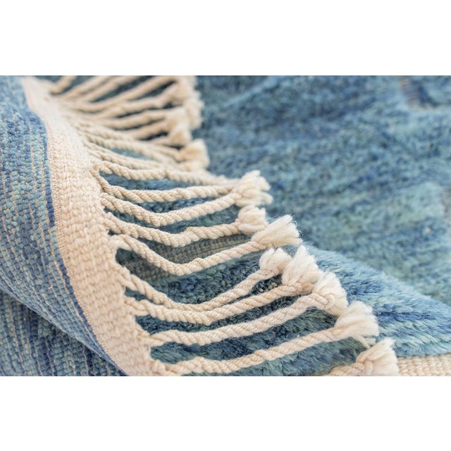 Hand-Knotted Wool Rug by Azele Studio For Sale - Image 9 of 10