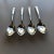 1930's Crown Silver Plated "Radiance" Pattern Tea Spoons- Set of 4 For Sale - Image 4 of 6