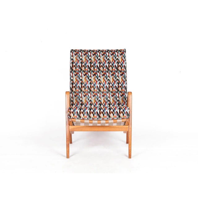 Wood Mid-Century Armchair by Jan Vanek for Uluv, 1960s For Sale - Image 7 of 10