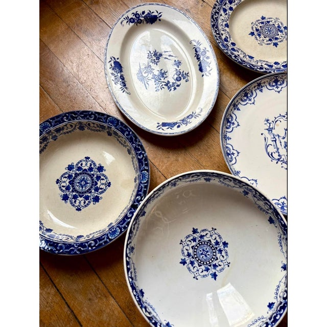 Large Antique Plates, Late 19th-Early 20th Century, Set of 5 For Sale - Image 11 of 18