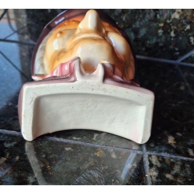Mid 20th Century Mid 20th Century Royal Copley Colonial Old Man Ceramic Wall Pocket Planter - 8" (Jg) For Sale - Image 5 of 9
