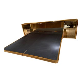 Ello Brass and Bronze Mirrored Platform Bed by Ello For Sale