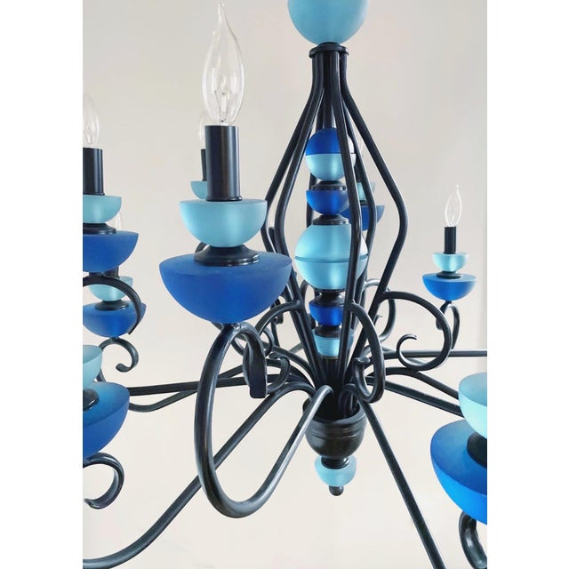 Mid-Century Modern 1980s Hivo Van Teal Lucite Chandelier For Sale - Image 3 of 5