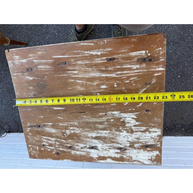 Brown Antique 19th Century Swedish Rustic Style Painted Pine Side Table For Sale - Image 8 of 18