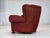 Danish Armchair in Red Wool with Oak Legs, 1950s For Sale - Image 18 of 18