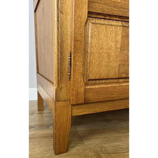Brown Vintage French Style Wardrobe in Oak For Sale - Image 8 of 11
