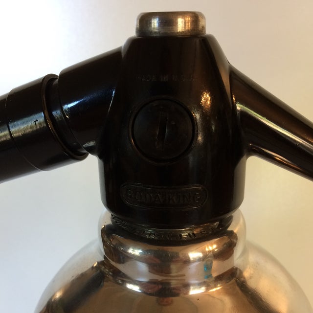 Kidde Mfg MidCentury Modern Rechargeable "Soda King" Seltzer Bottle