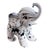 Archimede Seguso "Bianco Nero" Murano Glass Large Elephant Sculpture, Vintage 1960s MCM (Attributed) For Sale
