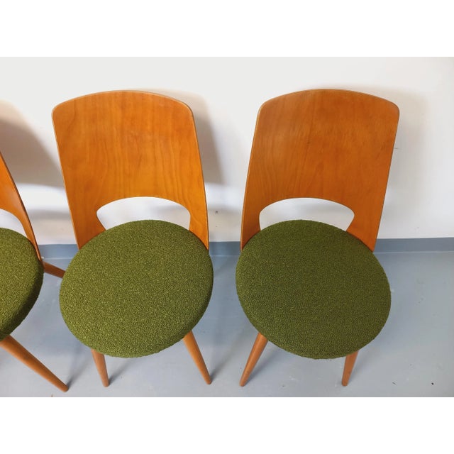 Tan intage Mondor Chairs by Baumann, 1960s, Set of 4 For Sale - Image 8 of 18