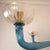 Glass 1980s Petrol Blue Murano Glass Chandelier For Sale - Image 7 of 10