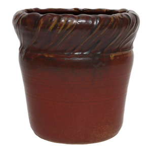 Vintage Red, Ochre and Slate Studio Ceramic Planter by Deanna Nichols