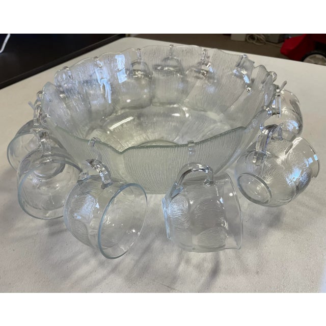 1970s Mid-Century Punch Bowl and Cups Set- 28 Pieces For Sale - Image 13 of 13