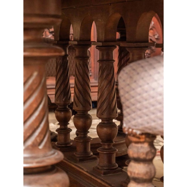 2000 - 2009 Antique Henry II Walnut Dining Table For Sale - Image 5 of 8