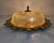1970s Mid-Century Modern Ornate Textured Glass Flush Mount, 1960s For Sale - Image 5 of 18