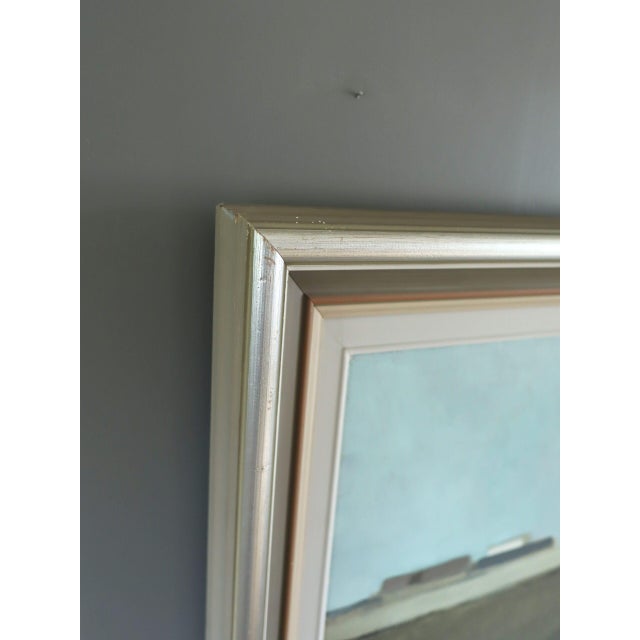 1959 Mid-Century Modern 'Quiet Fields' Vintage Swedish Landscape Oil Painting, Framed For Sale - Image 6 of 11