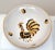Mid-Century Modern Gallo d'Oro Italy Vintage Hand Painted Ceramic Gold, Black & White Serving Bowl For Sale - Image 3 of 13