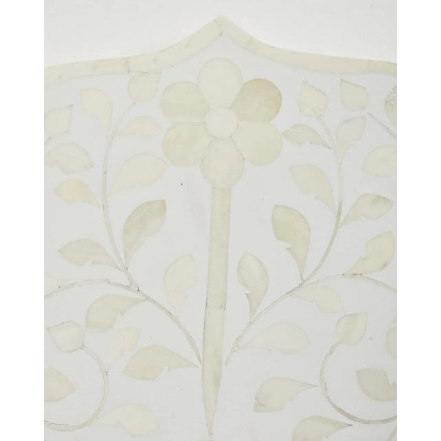 Wood Pair of Syrian Moorish Style Bone Inlay Mosaic Wall Mirrors For Sale - Image 7 of 13