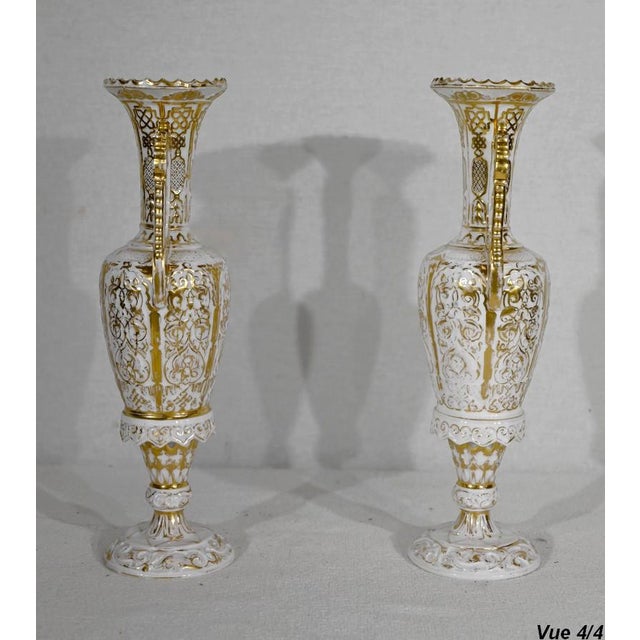 Porcelain Vases, Paris, Late 19th Century, Set of 2 For Sale - Image 11 of 17