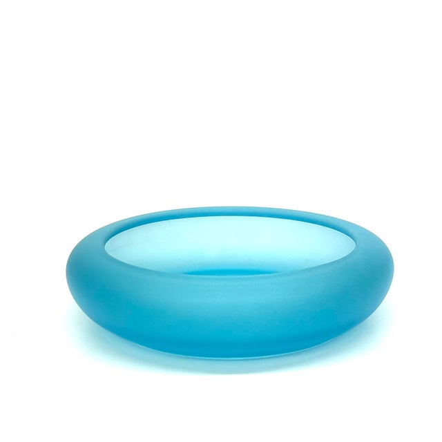 Aqua & Turquoise & Jade: Oh My! Glass Vessel Curation - Group of 5 For Sale - Image 11 of 12