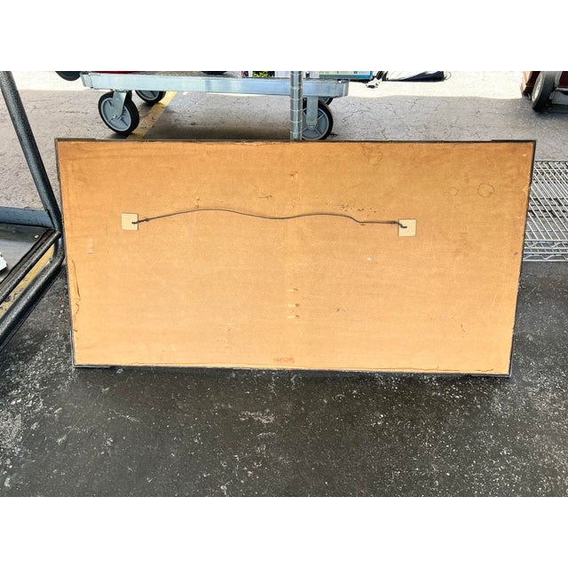 Gold Mid-Century Modern Japanese Rimpa Style Framed "Cranes" Print After Ogata Kōrin For Sale - Image 8 of 8