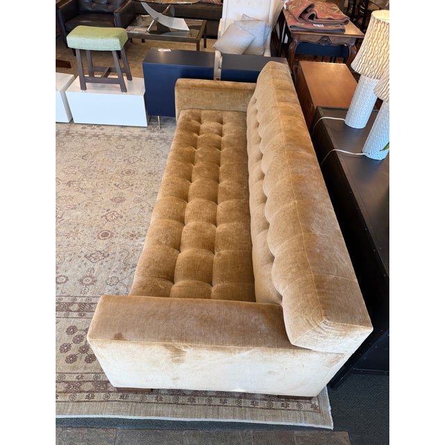 English Marbello Design Fleetwood Button Tufted Sofa For Sale - Image 3 of 12