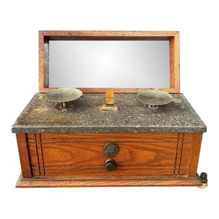 Antique Henry Troemner Apothecary Scale and Weights No. 190b For Sale