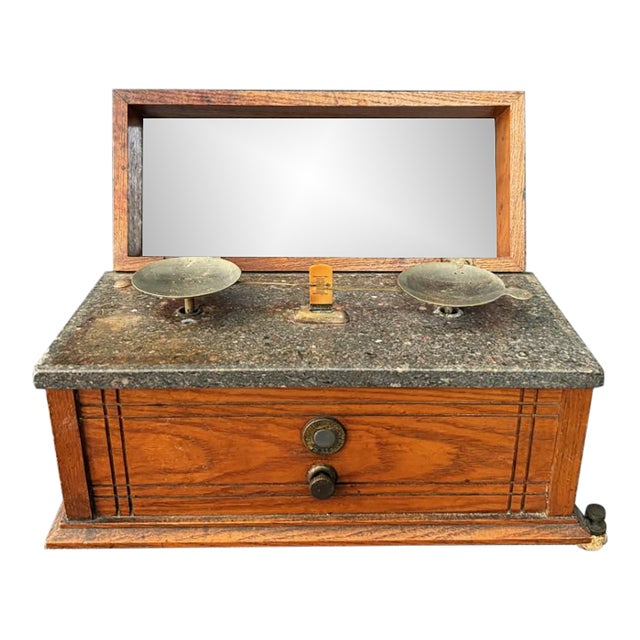 Antique Henry Troemner Apothecary Scale and Weights No. 190b For Sale