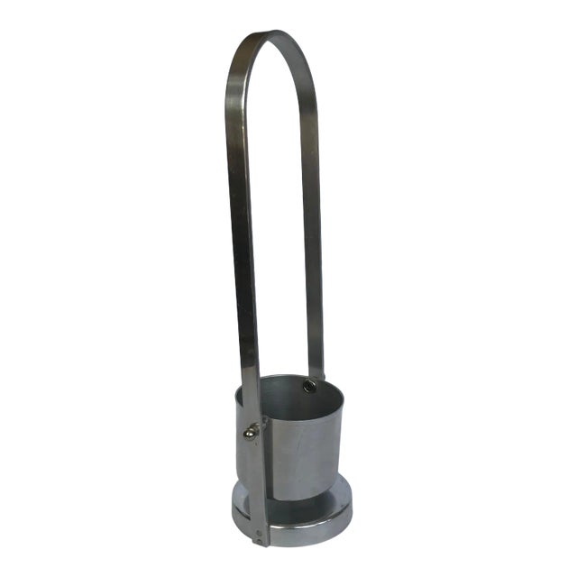 Mid-Century Modern Aluminum Wine Bottle Server For Sale