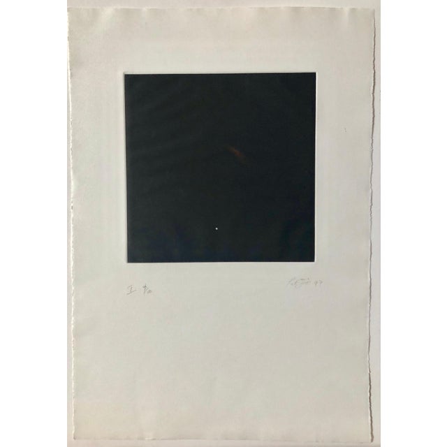 Paint Pat Steir, Comet, Outer Space Dark Series Aquatint Etching Color Abstract Expressionist For Sale - Image 7 of 7