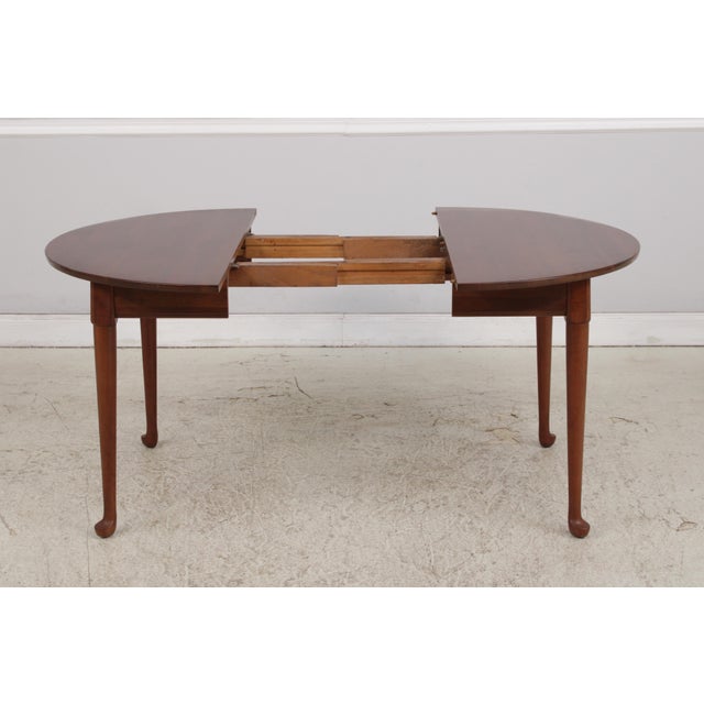 Cherry Round Country Style Dining Room Table For Sale In Philadelphia - Image 6 of 17