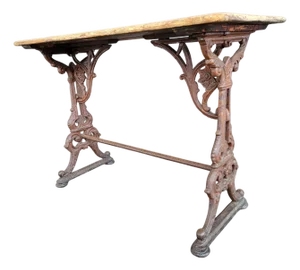 Antique Cast Iron Pub Table Circa. 1900