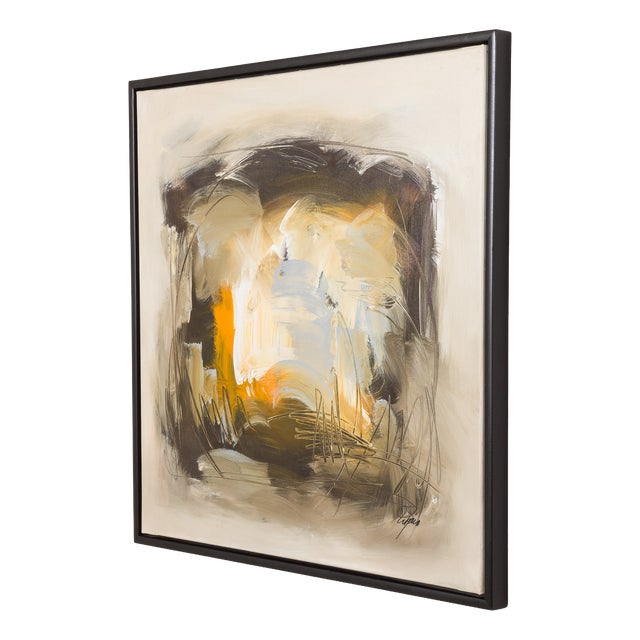 Danish Artist, Abstract Composition, Late 20th Century, Acrylic on Canvas For Sale