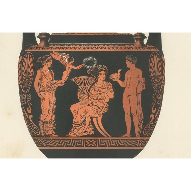 Paper Albert Genick, Greek Lidded Amphora with Classical Figures, 1883, Lithgraph For Sale - Image 7 of 10