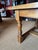 Large sturdy cherry wood dining room table in perfect condition. Nice light color. Not an antique table. Origin: England...